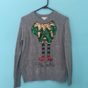 Elfie selfie Christmas sweater